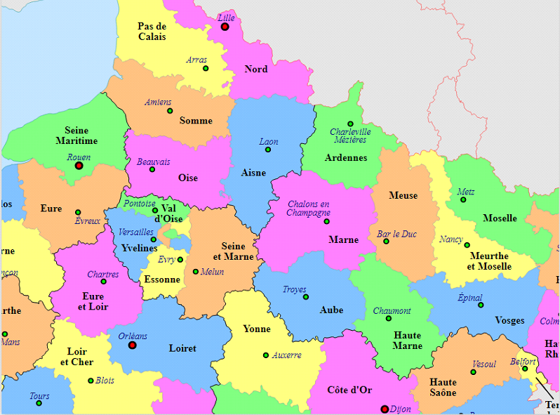 carte de France